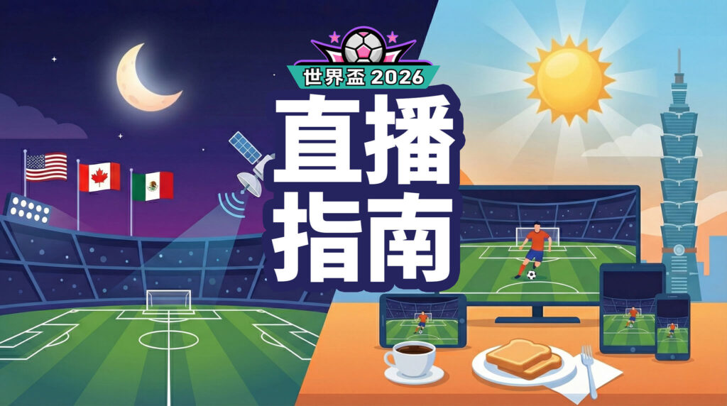 2026 世界盃直播完整指南：台灣即時轉播、平台整理與「早餐球」觀賽指南