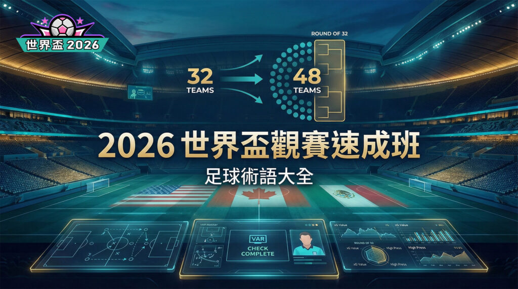 2026 世界盃觀賽速成班：不只懂越位！從最新賽制到專業足球術語大全