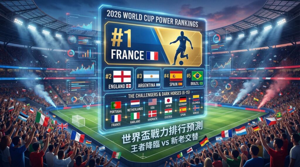 2026 世界盃排名預測 — 世足 15 強、誰能威脅衛冕軍阿根廷？