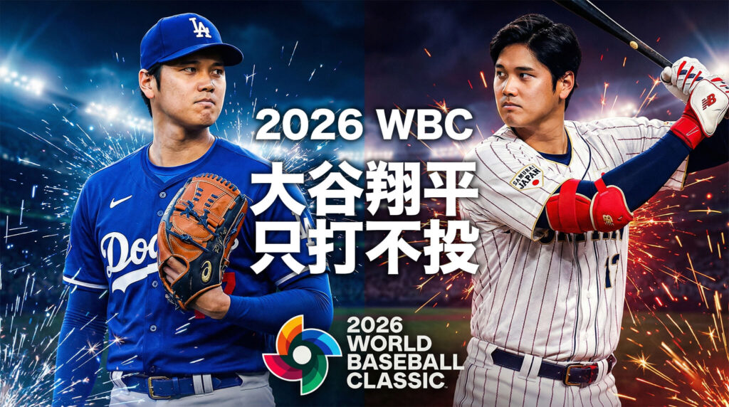 2026 WBC 快訊：大谷翔平確定「只打不投」，對中華隊有什麼影響？